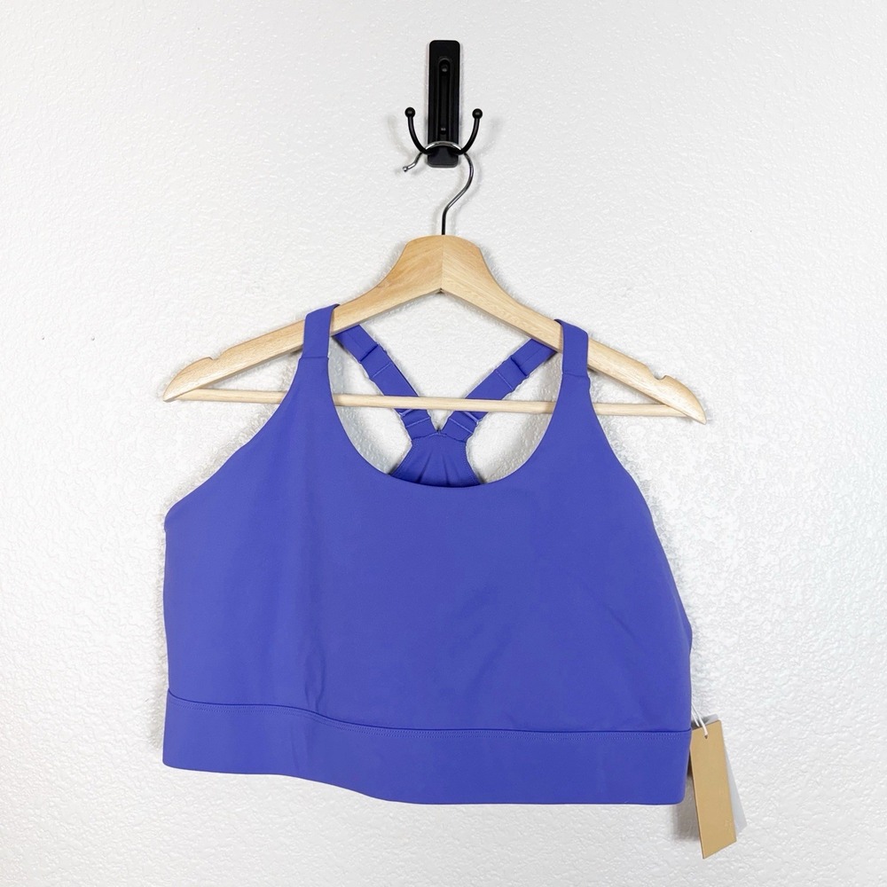 POPFLEX NWT Ambition Bra Women's Size 2X Blue Iris Sports Active Athletic